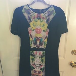 Cute floral and black dress